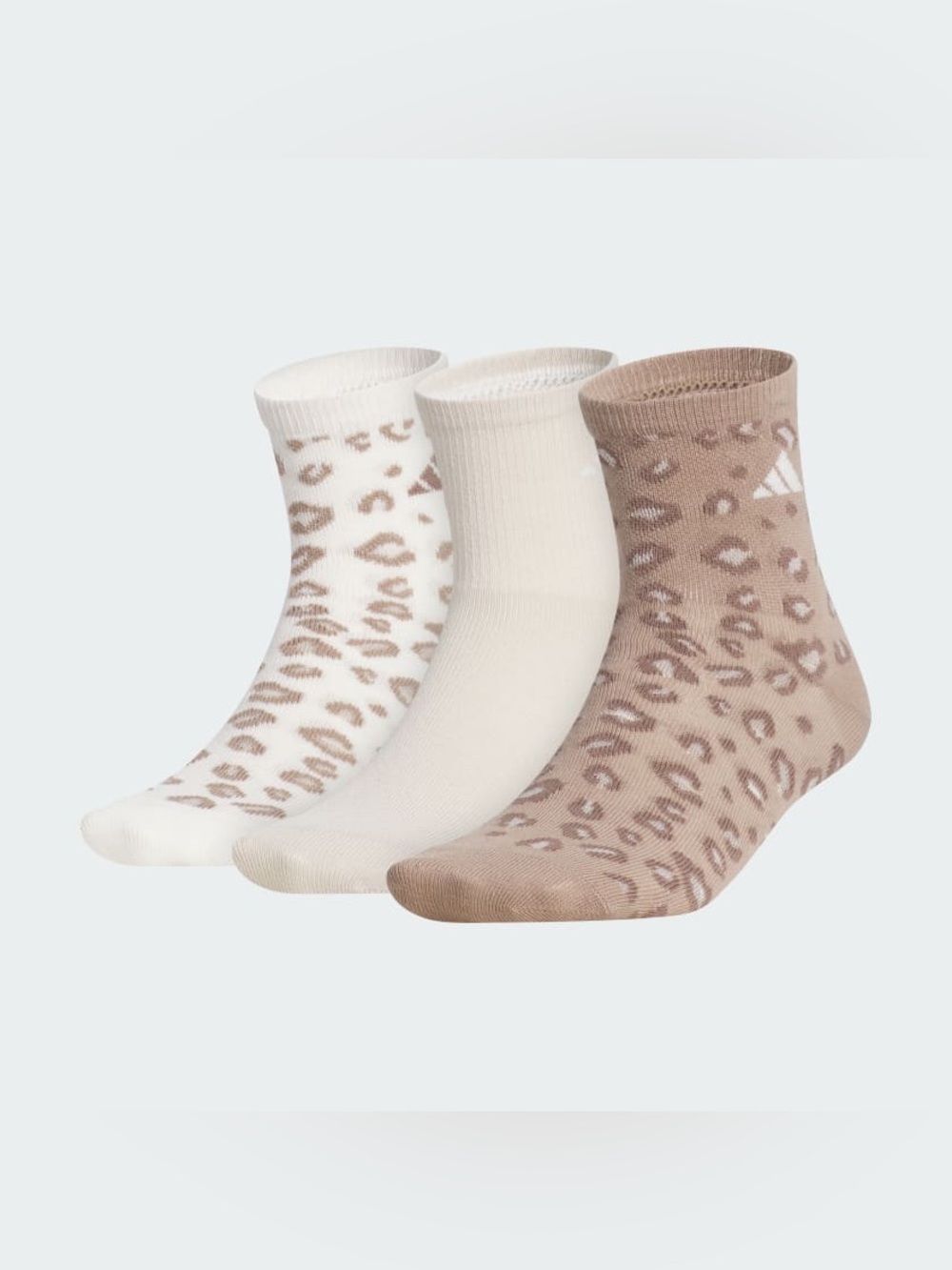 Adidas WOMEN'S LEOPARD LUXE 3-PACK HIGH QUARTER